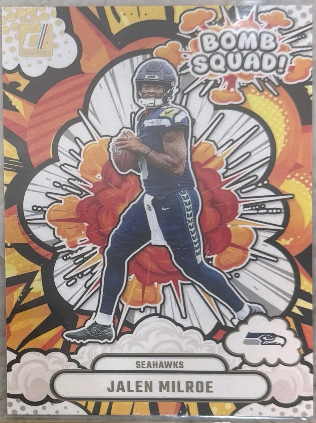 2025 Panini Donruss Bomb Squad Jalen Milroe #BS-JME card
