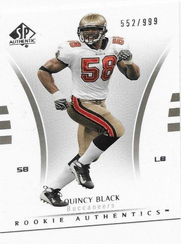 Quincy Black #185 2007 Sp Authentic Football