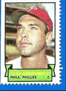 Clay Dalrymple Baseball Cards 1969 Topps Stamps
