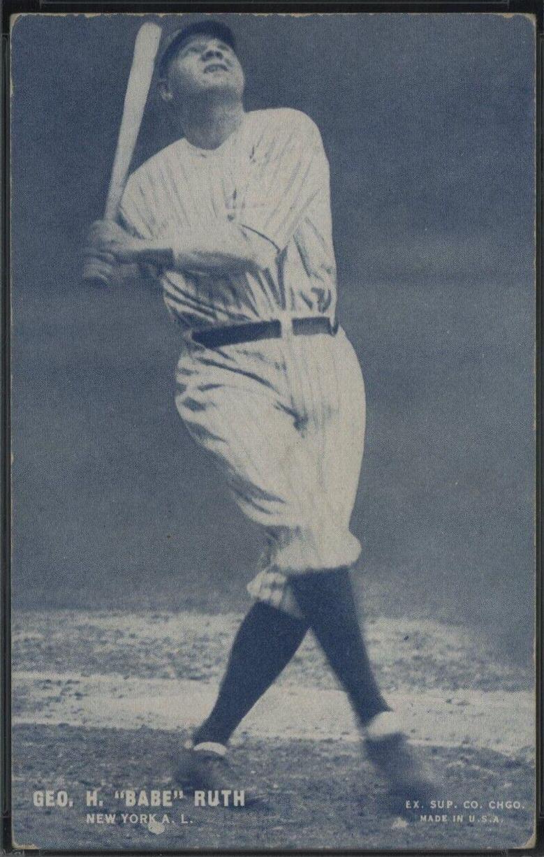 Geo. H. 'Babe' Ruth Baseball Cards 1928 Exhibits