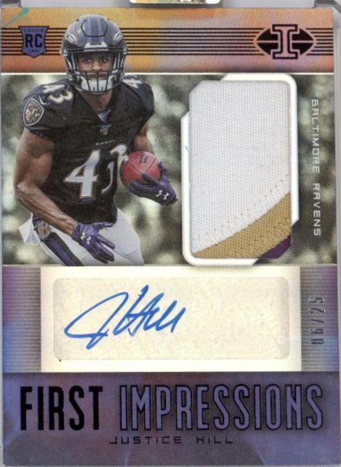 Justice Hill [Autograph Memorabilia Black] #125