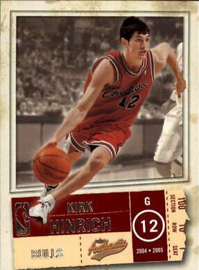 Kirk Hinrich #41 Basketball Cards 2004 Fleer Authentix
