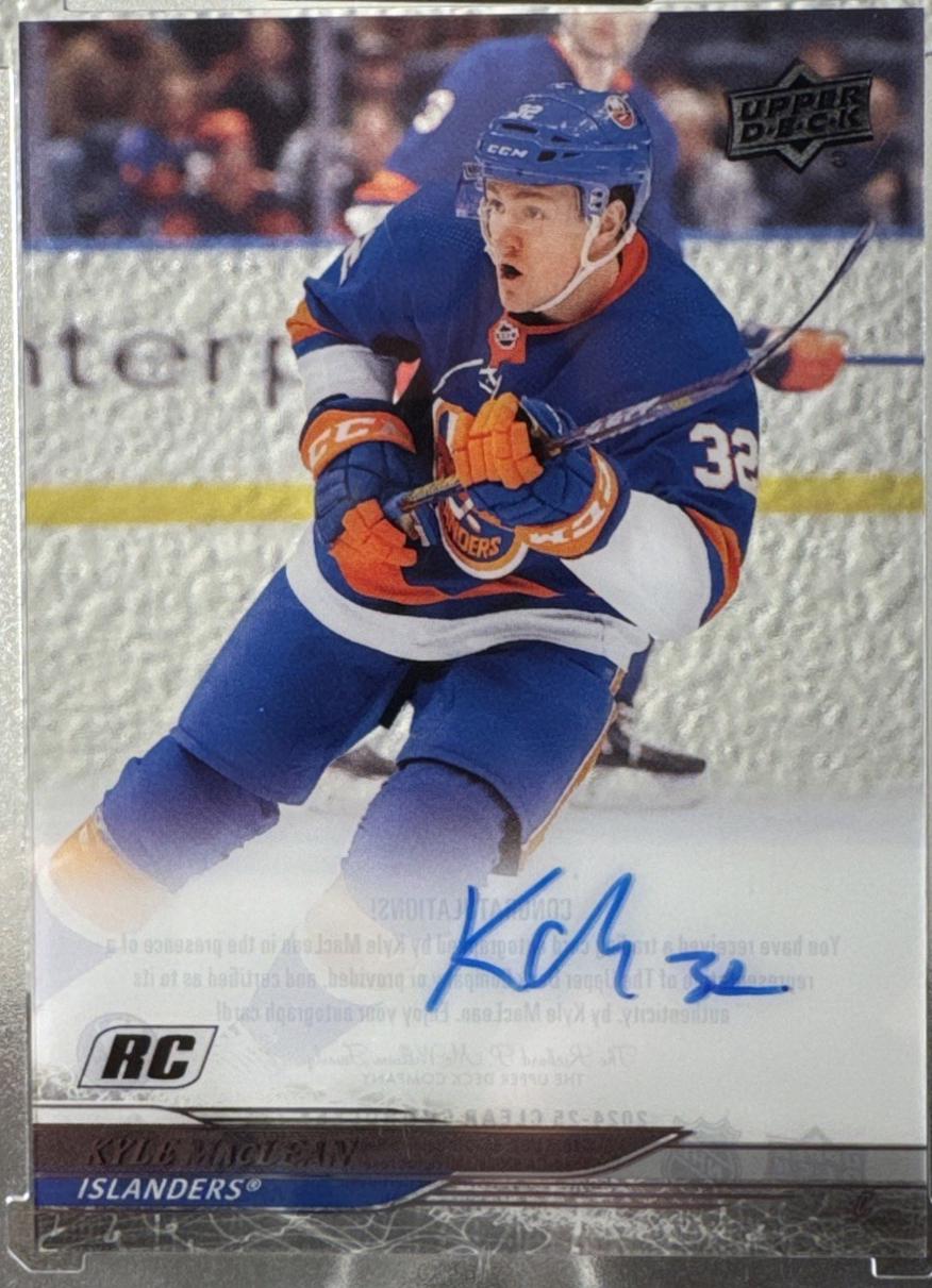 Kyle MacLean #CC-KM 2024 Upper Deck Clear Cut Hockey