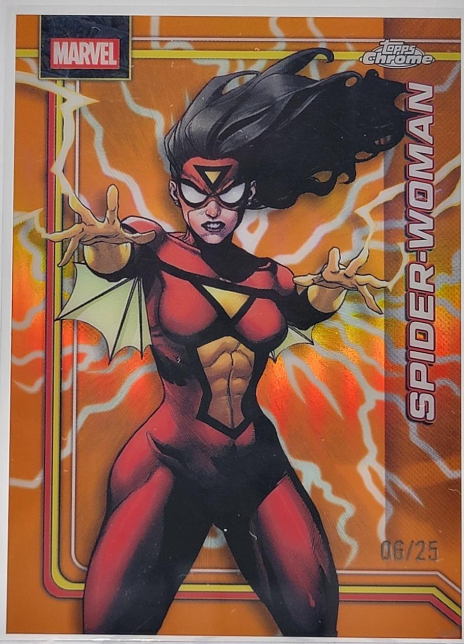 Spider-Woman Orange Refractor