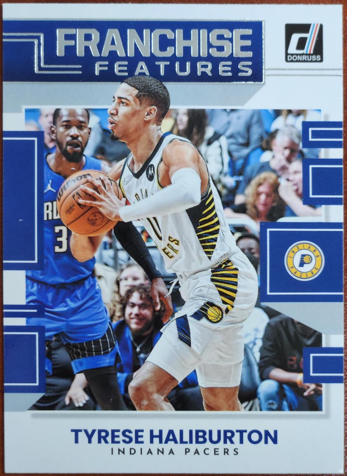 Tyrese Haliburton #9 Basketball Cards 2022 Panini Donruss Franchise Features