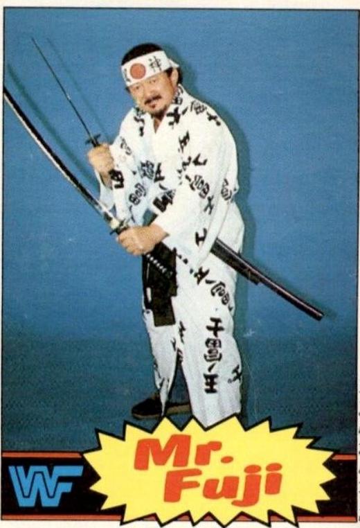 Mr. Fuji #17 Wrestling Cards 1985 O Pee Chee WWF
