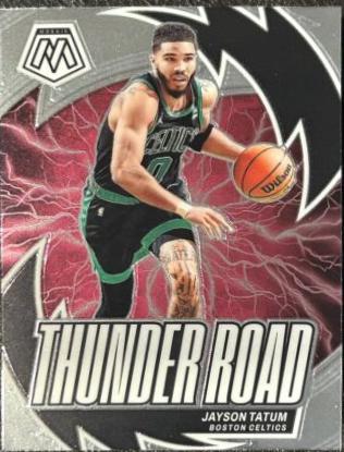 Jayson Tatum #15 Basketball Cards 2023 Panini Mosaic Thunder Road