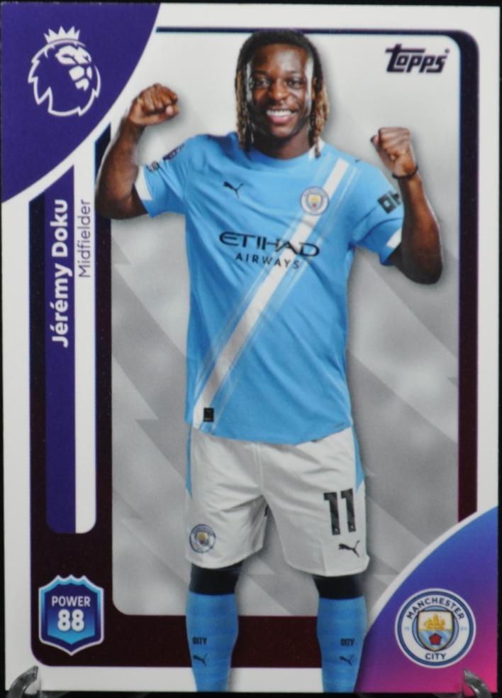 Jeremy Doku #189 2025 Topps Premier League