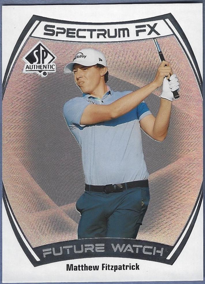 Matthew Fitzpatrick #S-32 2024 Upper Deck Portfolio Sp Authentic Spectrum Fx Golf