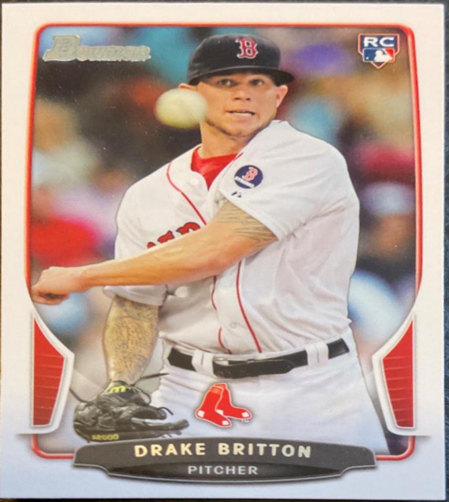Drake Britton #16 Baseball Cards 2013 Bowman