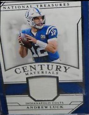 Andrew Luck Football Cards 2018 National Treasures Century Materials