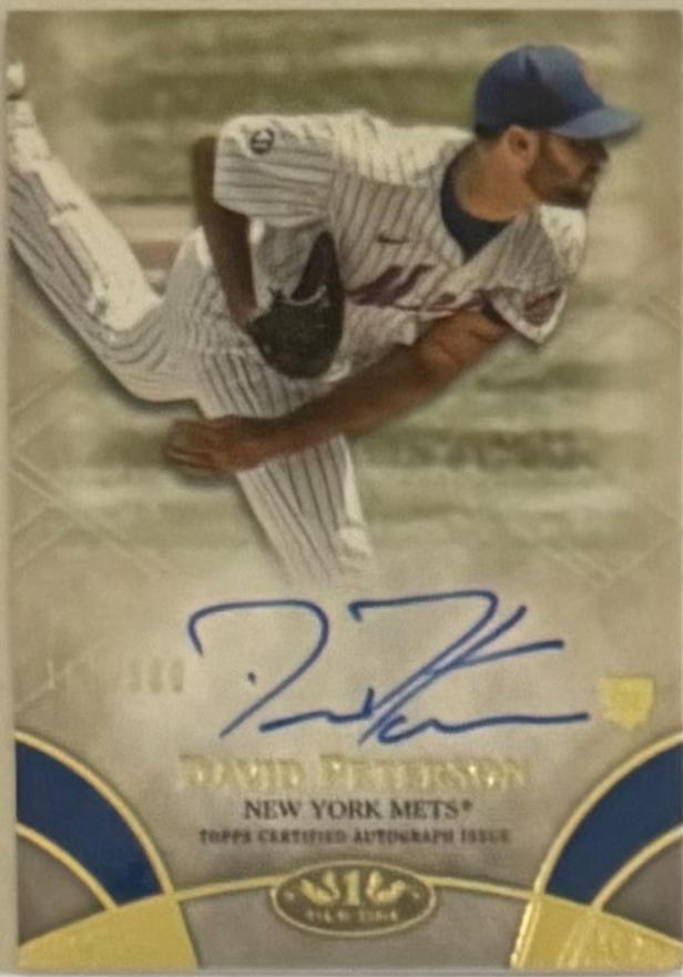 David Peterson #BOA-DPE 2021 Topps Tier One Baseball Break Out Autographs