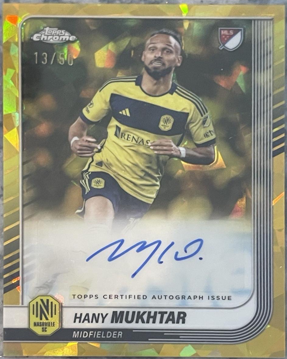 Hany Mukhtar #CA-HM 2025 Topps Chrome Sapphire MLS Autograph