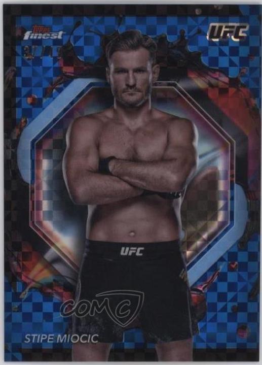 Stipe Miocic [Blue Checkerboard Refractor] #241