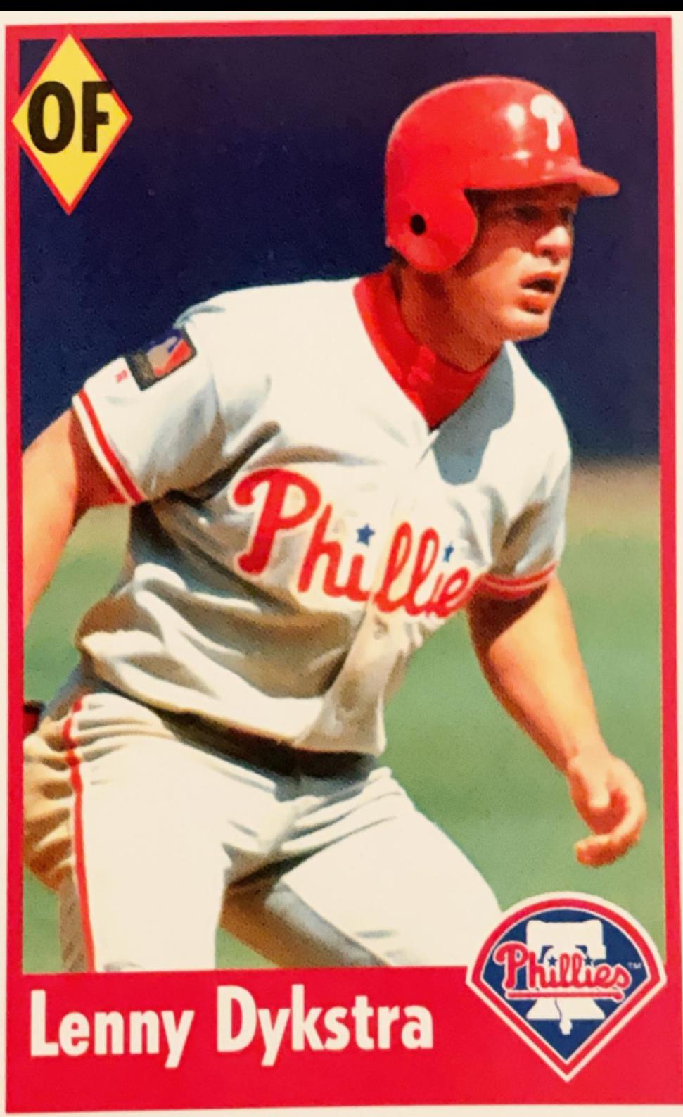 Lenny Dykstra #72 Baseball Cards 1995 Fleer Panini Stickers