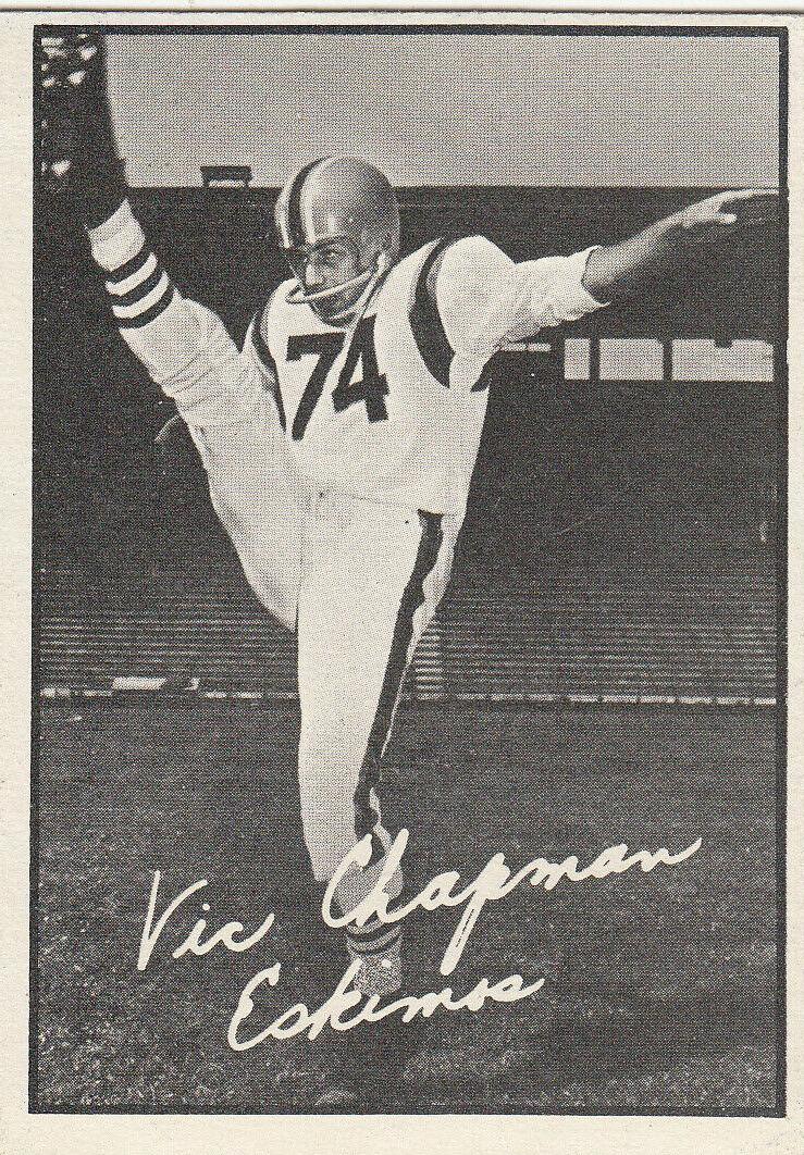 Vic Chapman #31 Football Cards 1961 Topps CFL