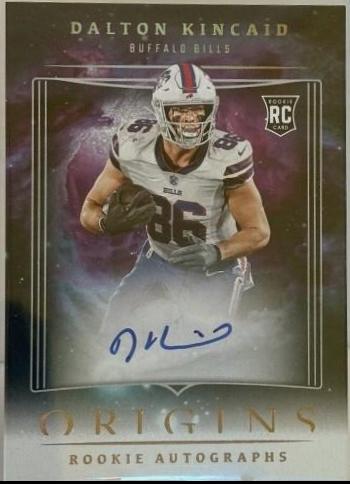 Dalton Kincaid #RADKI Football Cards 2023 Panini Origins Autographs