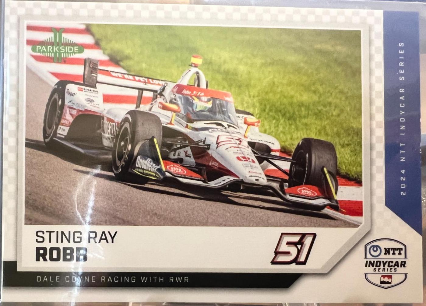 Sting Ray Robb #46 Racing Cards 2024 Parkside NTT IndyCar