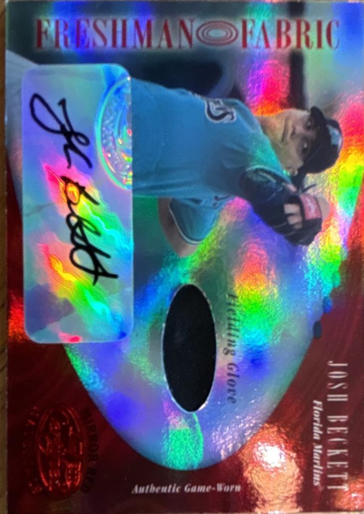 Josh Beckett #155 2001 Leaf Certified Materials Baseball