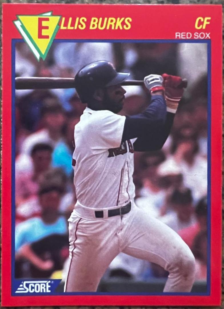 Ellis Burks #43 Baseball Cards 1989 Score Superstars