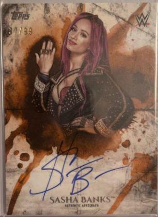 Sasha Banks #UAR-SB Wrestling Cards 2018 Topps WWE Undisputed Autograph Relic