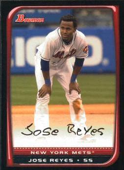 Jose Reyes #65 Baseball Cards 2008 Bowman