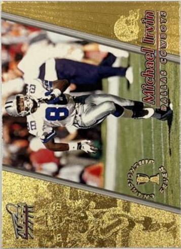 Michael Irvin #10 Football Cards 1998 Pacific Aurora Championship Fever