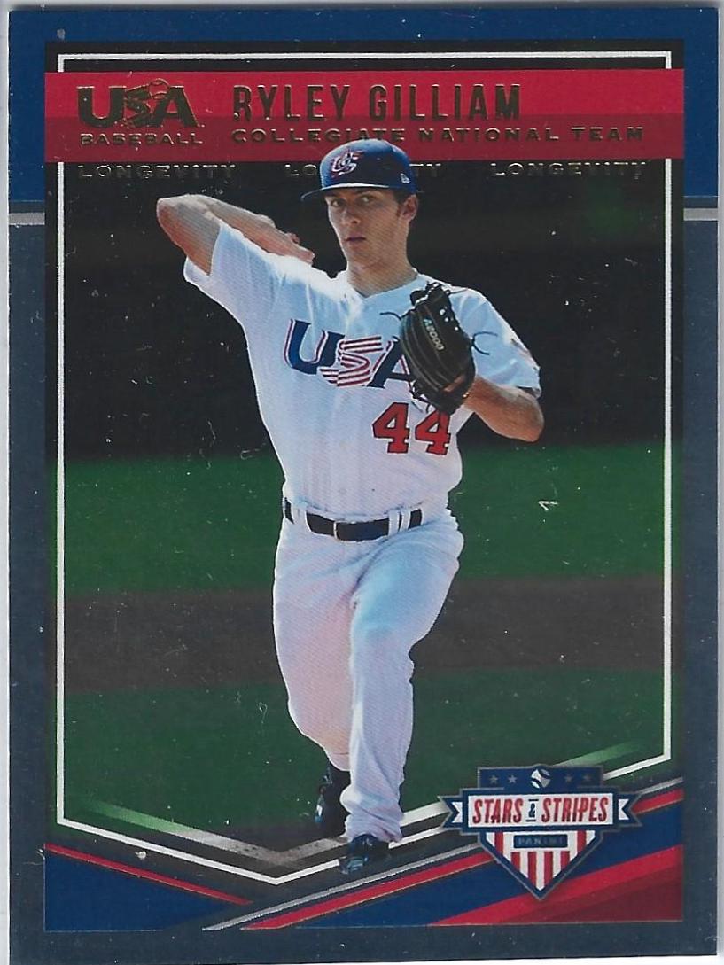 Ryley Gilliam #19 Baseball Cards 2018 Panini Stars & Stripes USA