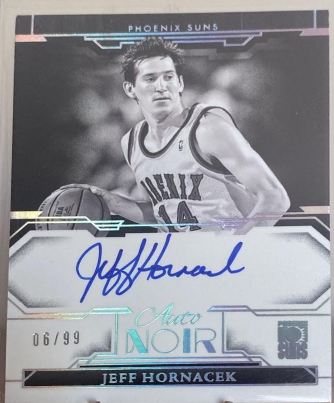 Jeff Hornacek #NBW-JFH 2023 Panini Noir Auto Black And White Basketball