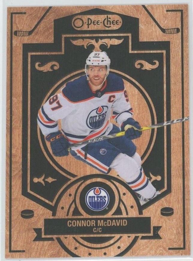 Connor McDavid #W-CM Hockey Cards 2022 O Pee Chee Woodies