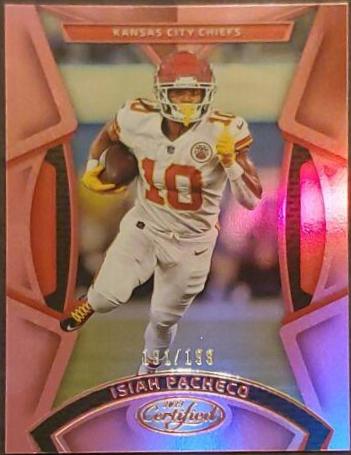 Isiah Pacheco #12 Football Cards 2023 Panini Certified