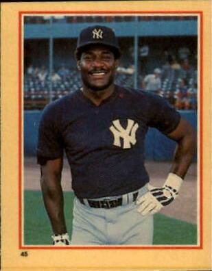 Don Baylor #45 Baseball Cards 1984 Fleer Stickers