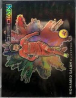 Mohamed Salah #6 Soccer Cards 2020 Panini Obsidian Black Colorblast