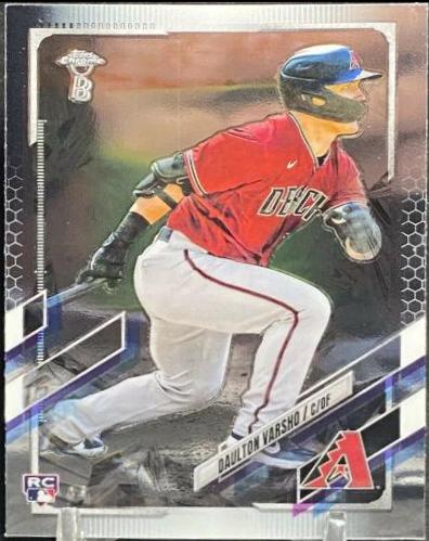 Daulton Varsho #121 Baseball Cards 2021 Topps Chrome Ben Baller