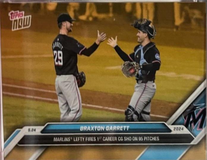 Braxton Garrett #ODB10 Baseball Cards 2024 Topps Now Road to Opening Day Bonus