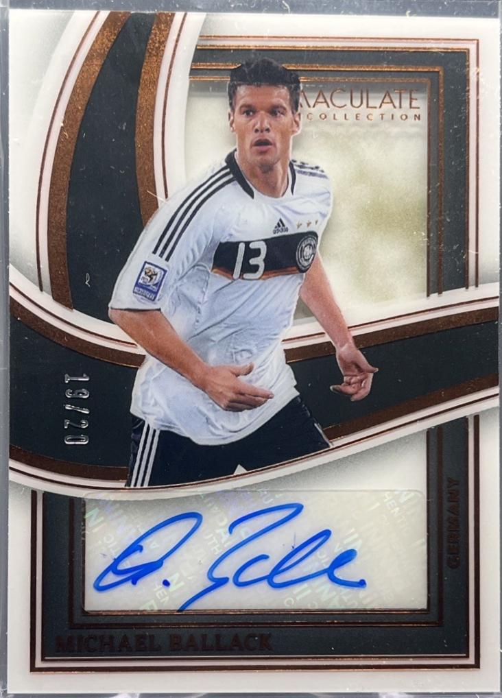 Michael Ballack #SS-MB 2023 Panini Immaculate Shadowbox Signature Soccer