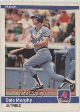 Dale Murphy #186 Baseball Cards 1984 Fleer