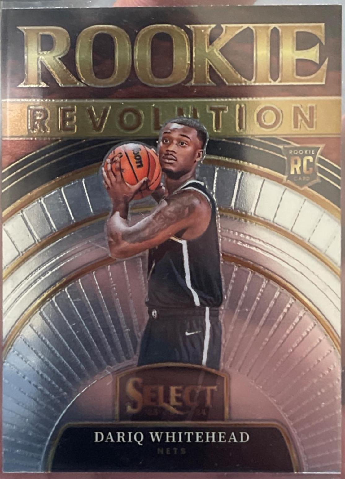 Dariq Whitehead #30 Basketball Cards 2023 Panini Select Rookie Revolution