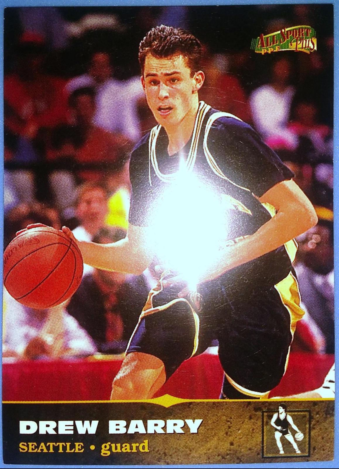 Drew Barry #124 Basketball Cards 1996 Score Board Draft Day