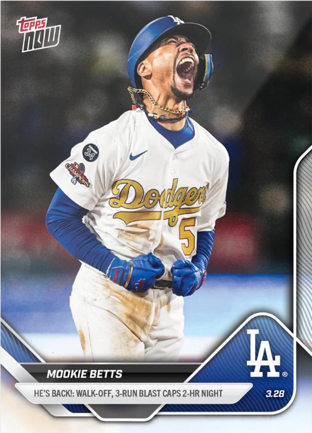 Mookie Betts #16 Baseball Cards 2025 Topps Now