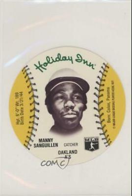 Manny Sanguillen Baseball Cards 1977 Holiday Inn Discs