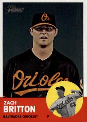 Zach Britton #19 Baseball Cards 2012 Topps Heritage