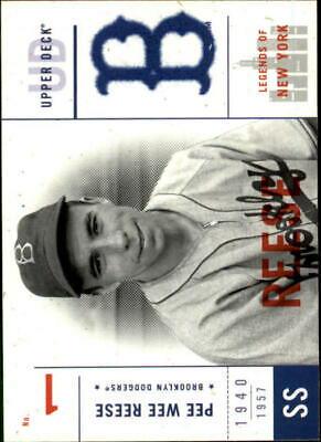 Pee Wee Reese #6 Baseball Cards 2001 Upper Deck Legends of NY