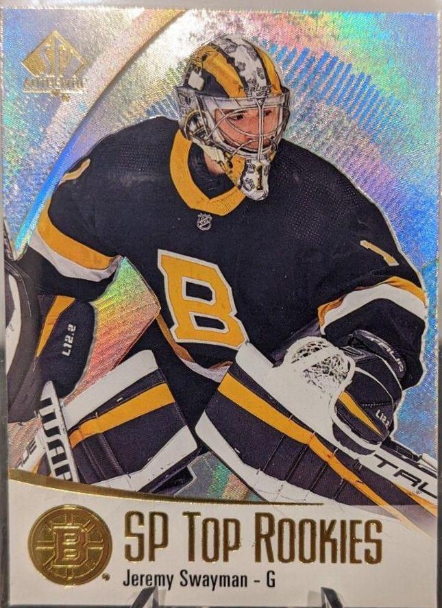 Jeremy Swayman #TR-44 2021-22 SP Authentic Hockey Top Rookies