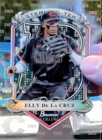 Elly De La Cruz #ST-3 Baseball Cards 2024 Bowman Sterling Tek