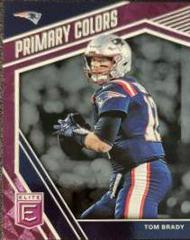 Tom Brady [Purple] #PC-10 Football Cards 2019 Donruss Elite Primary Colors Prices