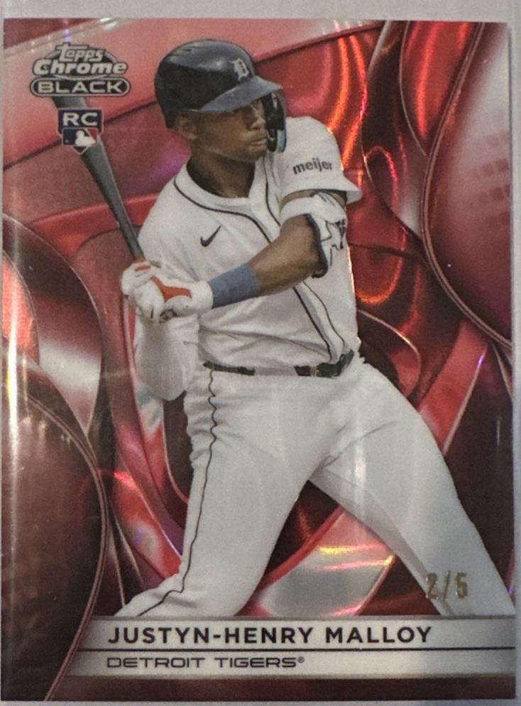 Justyn-Henry Malloy #42 2025 Topps Chrome Black Baseball