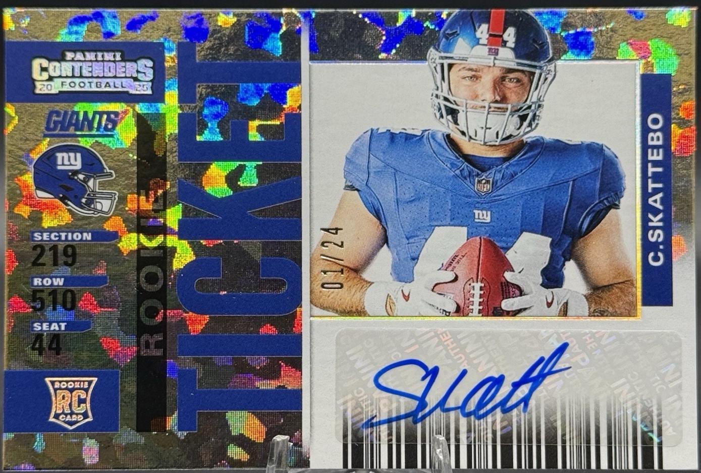 Cam Skattebo [Cracked Ice Variation] #27
