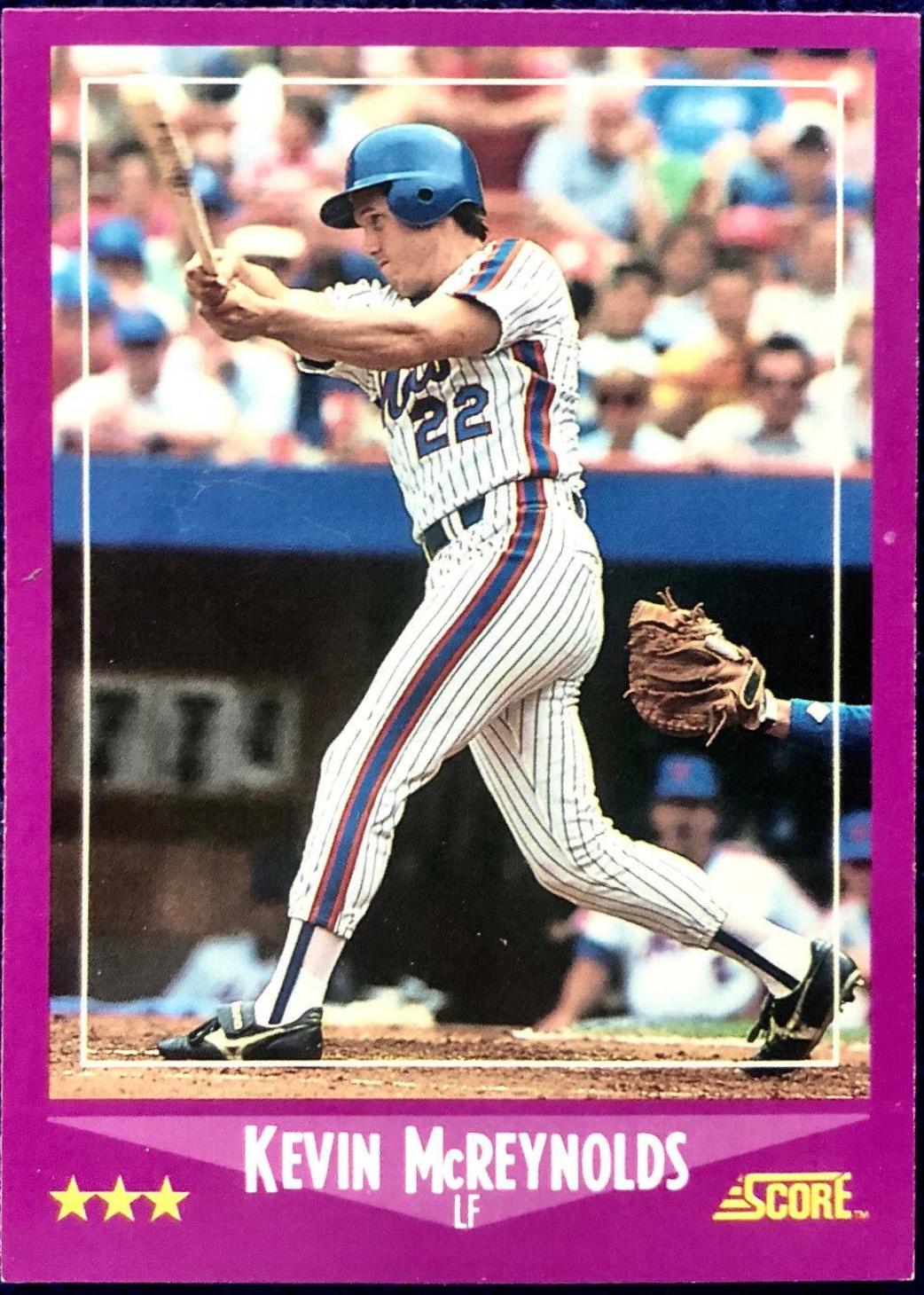 Kevin McReynolds #21 Baseball Cards 1988 Score Glossy
