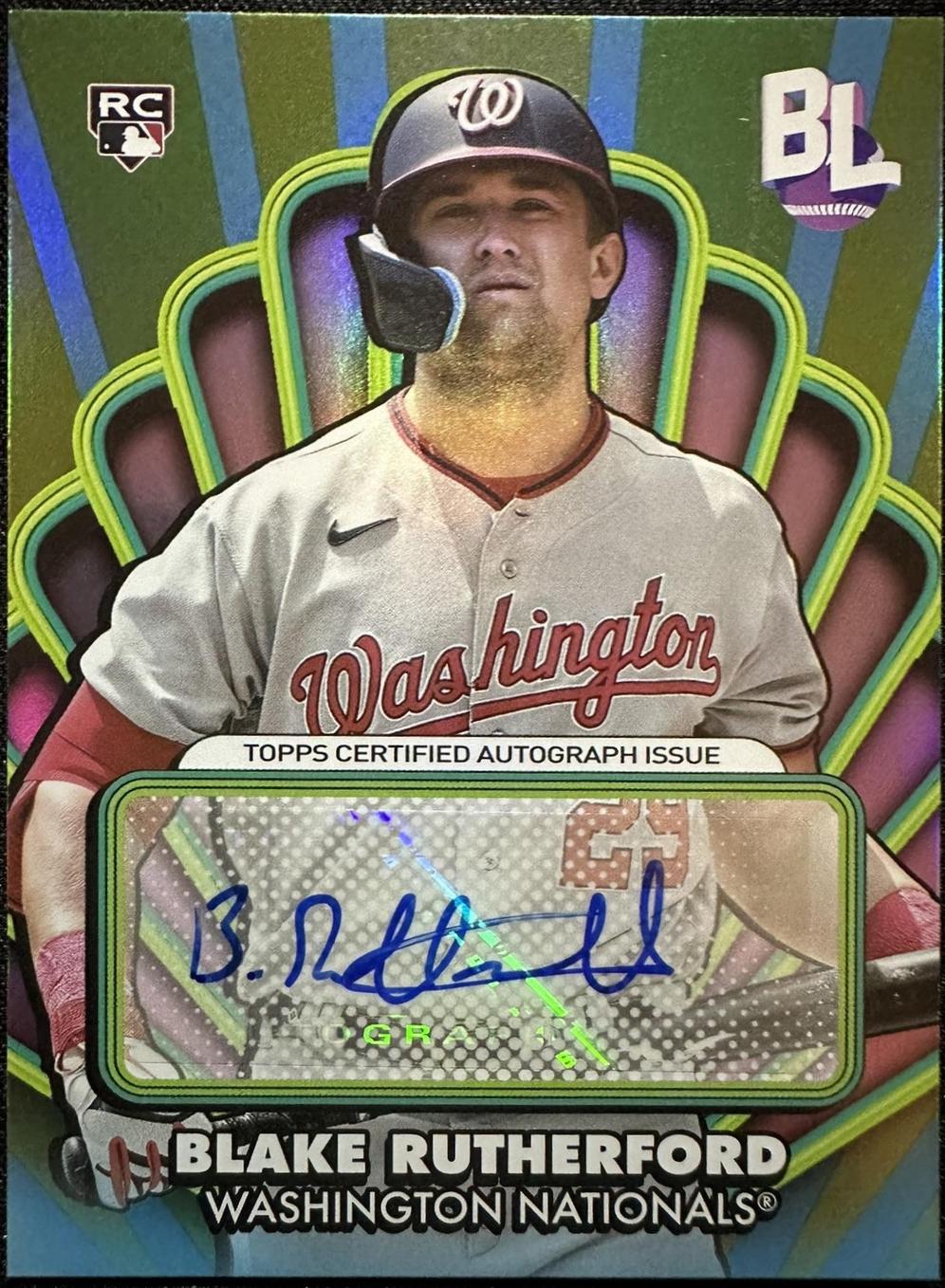 Blake Rutherford #OAA-BR Baseball Cards 2024 Topps Big League Baseball Opening Act Autograph